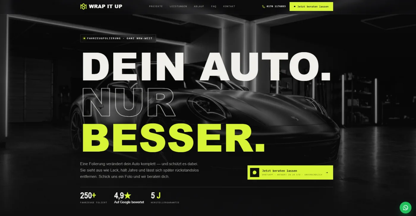 Startseite von mswrapitup.de